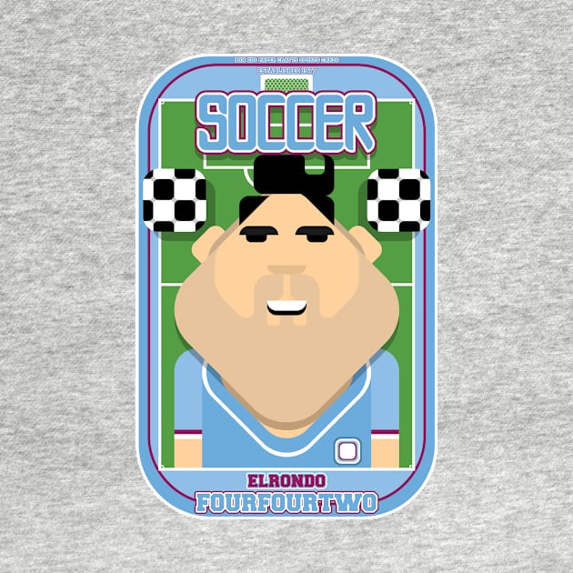 Soccer/Football Sky Blue - Elrondo Fourfourtwo - Seba version by Boxedspapercrafts